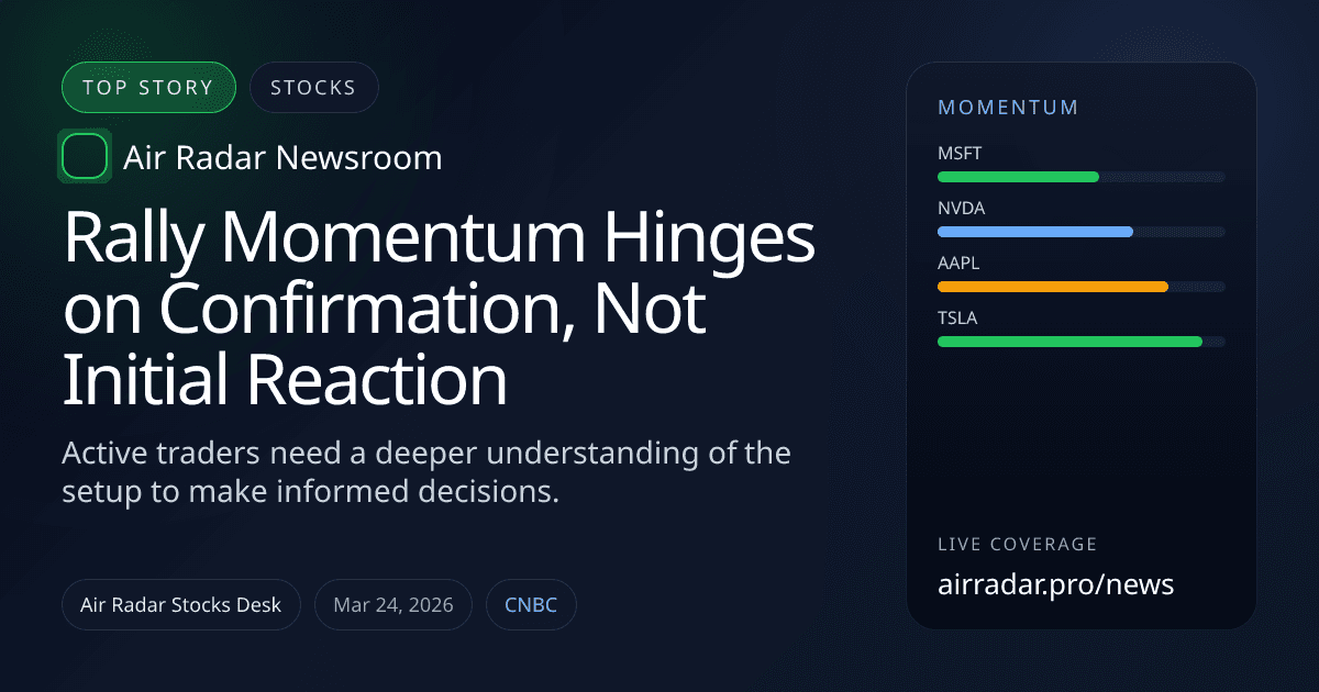 Rally Momentum Hinges on Confirmation, Not Initial Reaction