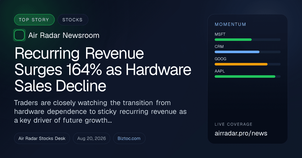 Recurring Revenue Surges 164% as Hardware Sales Decline