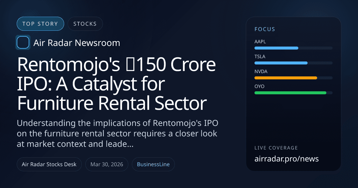 Rentomojo's ₹150 Crore IPO: A Catalyst for Furniture Rental Sector
