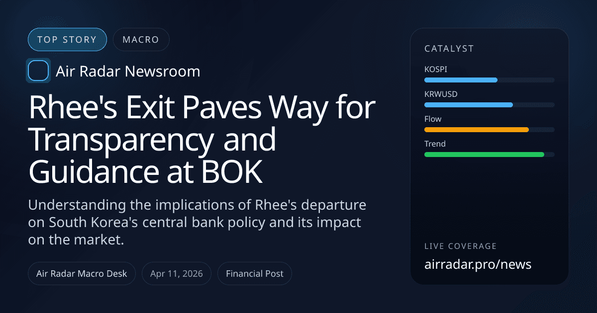 Rhee's Exit Paves Way for Transparency and Guidance at BOK