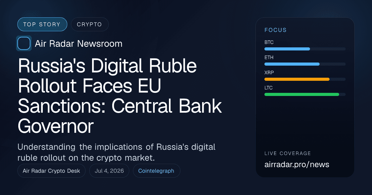 Russia's Digital Ruble Rollout Faces EU Sanctions: Central Bank Governor