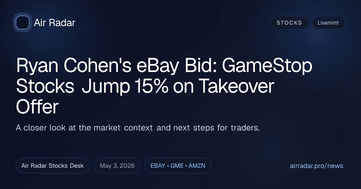 Ryan Cohen's eBay Bid: GameStop Stocks Jump 15% on Takeover Offer