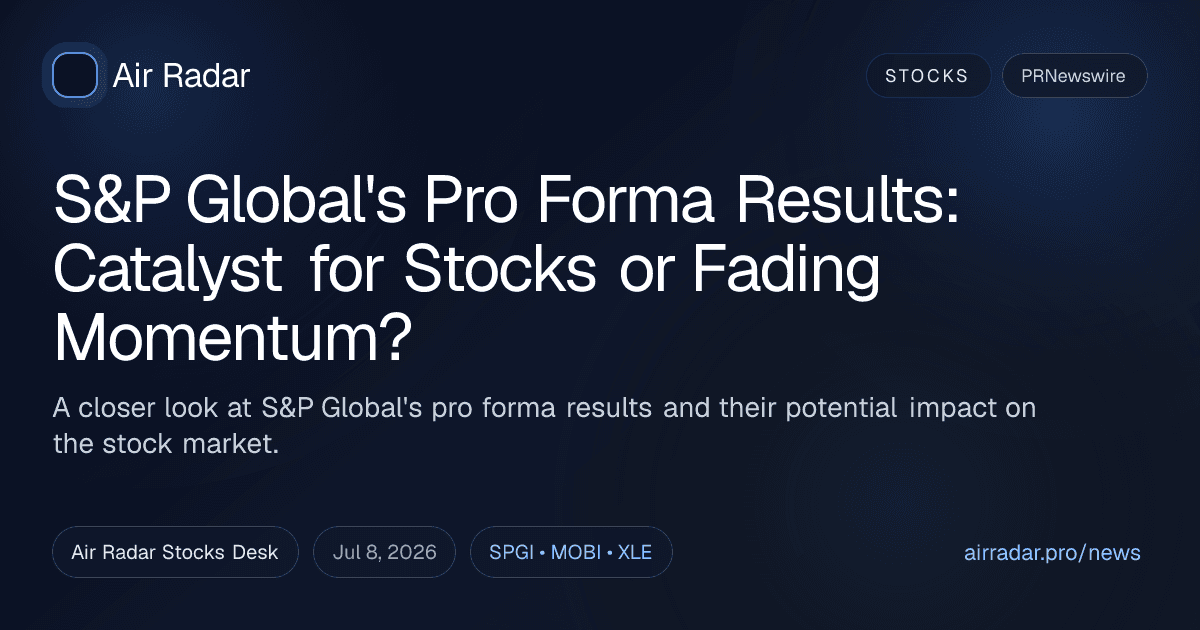 S&P Global's Pro Forma Results: Catalyst for Stocks or Fading Momentum?