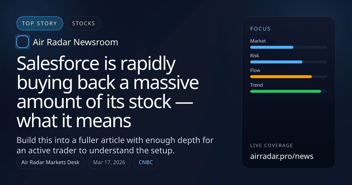 Salesforce is rapidly buying back a massive amount of its stock — what it means