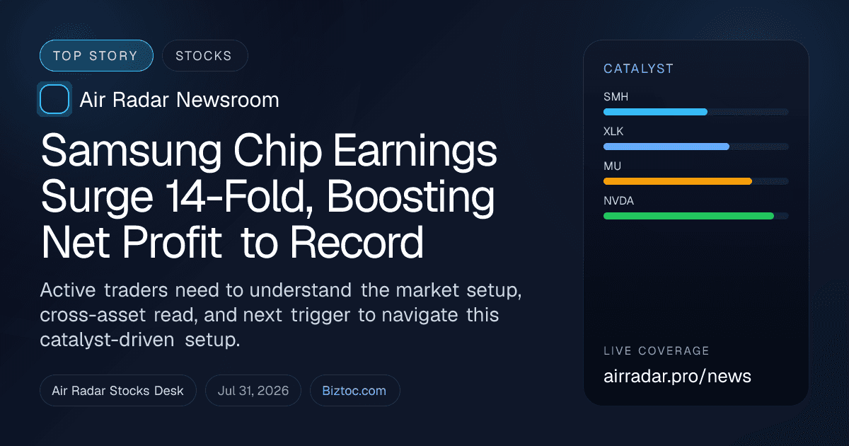 Samsung Chip Earnings Surge 14-Fold, Boosting Net Profit to Record