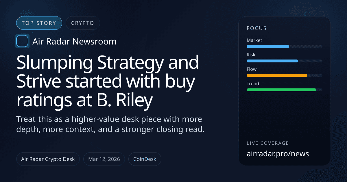 Slumping Strategy and Strive started with buy ratings at B. Riley