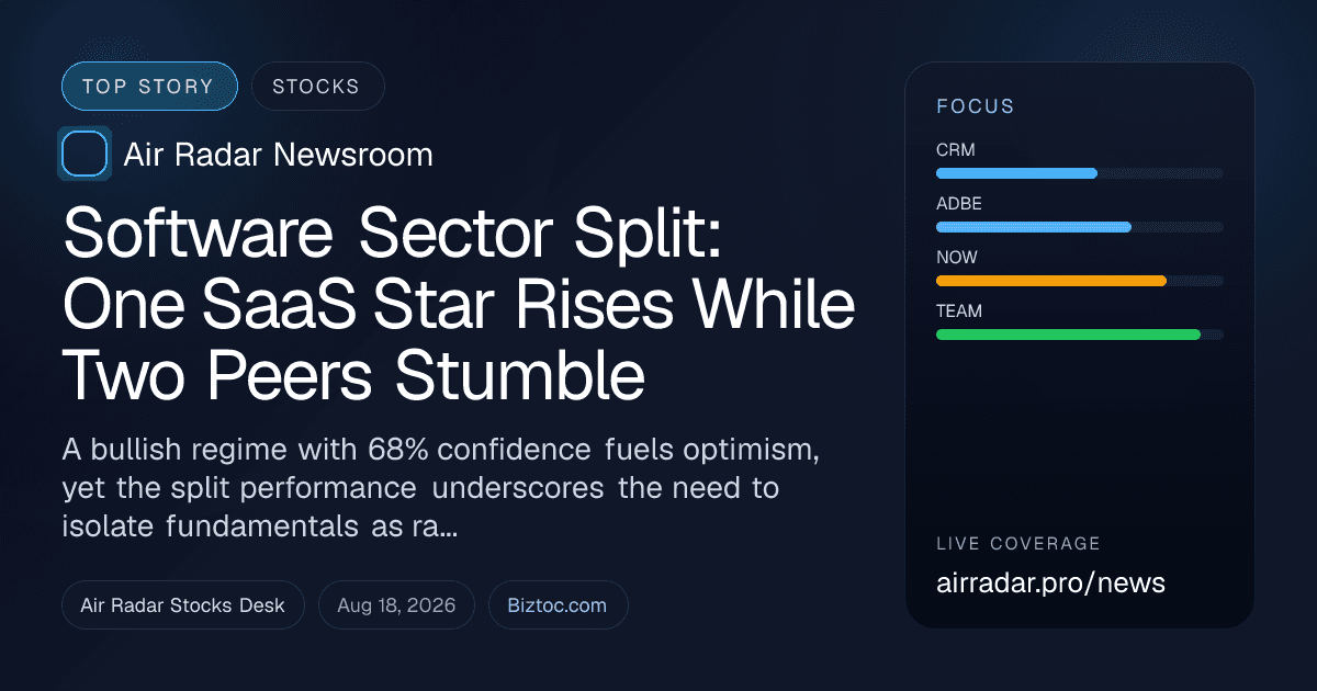 Software Sector Split: One SaaS Star Rises While Two Peers Stumble