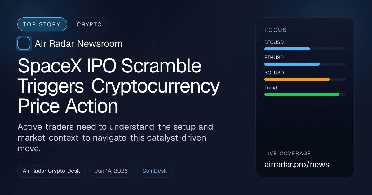 SpaceX IPO Scramble Triggers Cryptocurrency Price Action