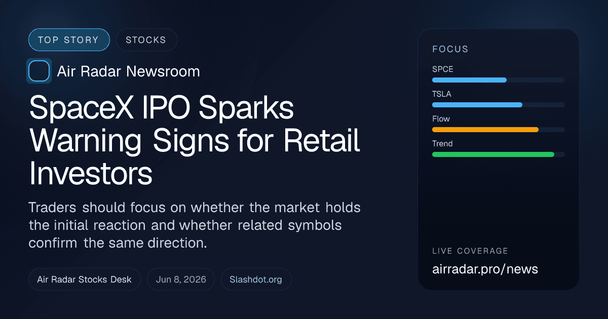 SpaceX IPO Sparks Warning Signs for Retail Investors