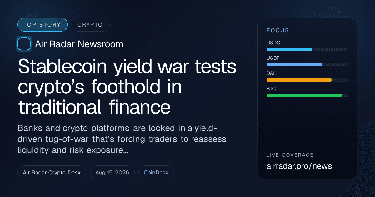 Stablecoin yield war tests crypto’s foothold in traditional finance
