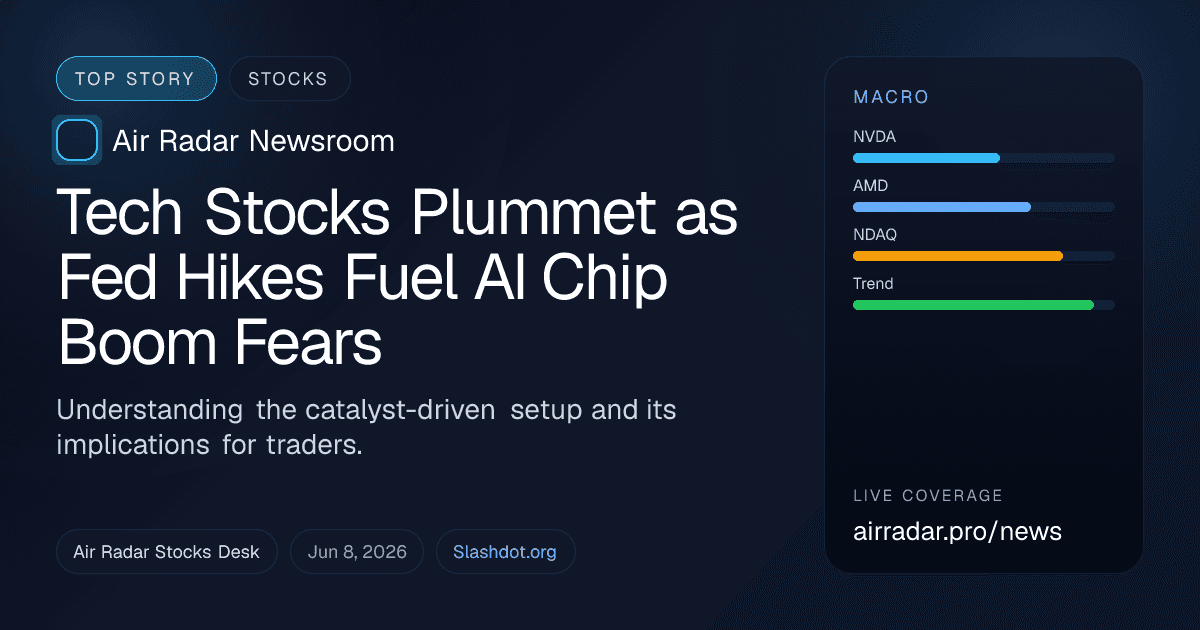 Tech Stocks Plummet as Fed Hikes Fuel AI Chip Boom Fears