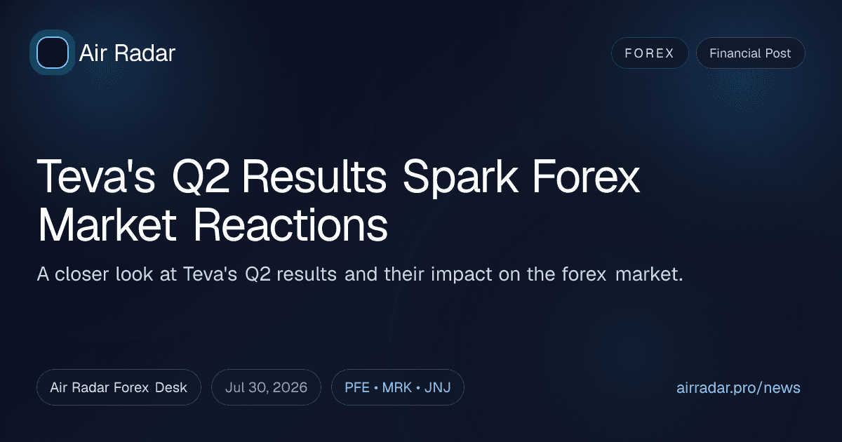 Teva's Q2 Results Spark Forex Market Reactions