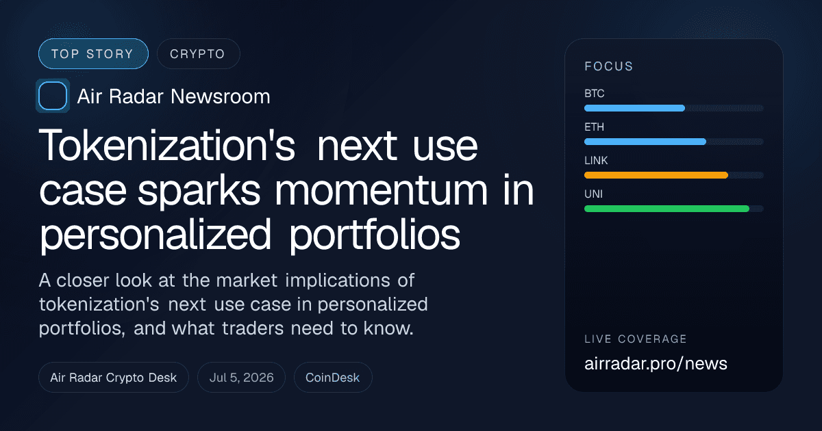Tokenization's next use case sparks momentum in personalized portfolios