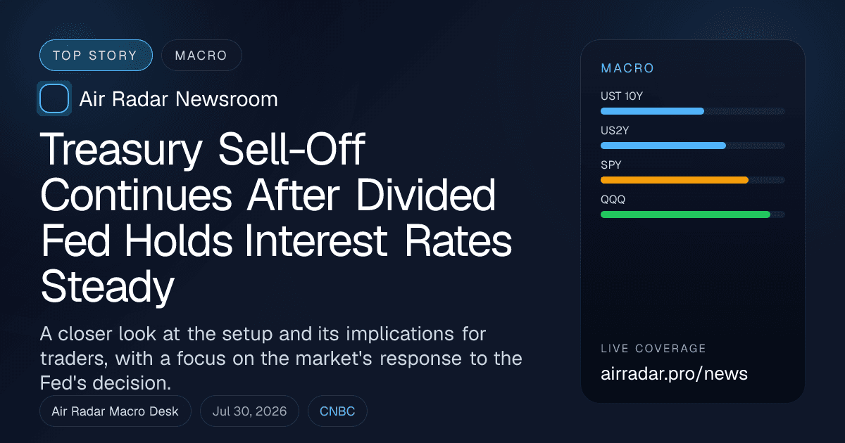Treasury Sell-Off Continues After Divided Fed Holds Interest Rates Steady