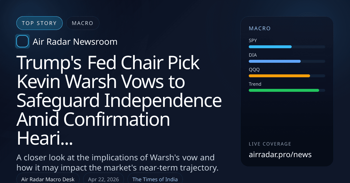 Trump's Fed Chair Pick Kevin Warsh Vows to Safeguard Independence Amid Confirmation Hearing Chaos