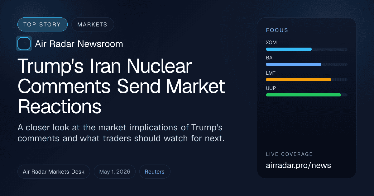 Trump's Iran Nuclear Comments Send Market Reactions