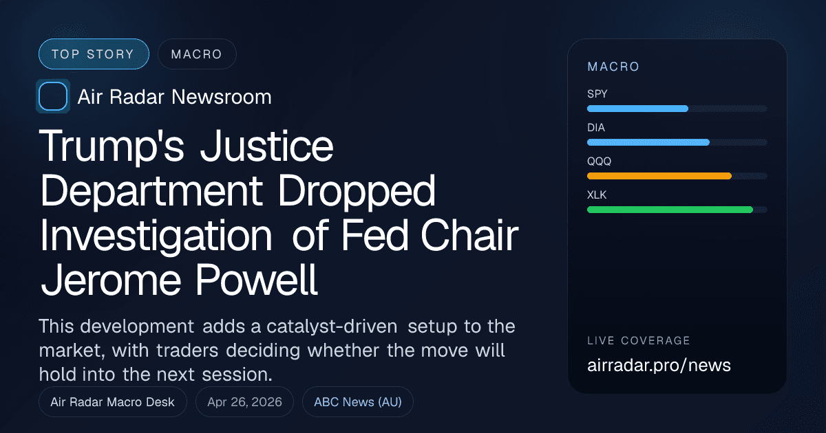 Trump's Justice Department Dropped Investigation of Fed Chair Jerome Powell