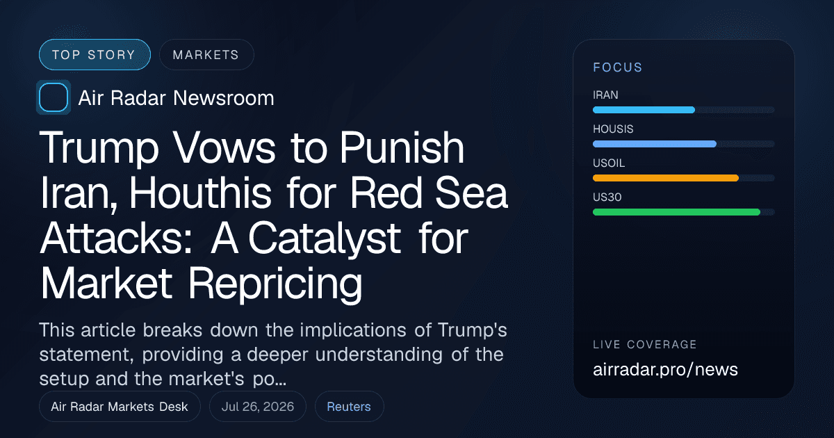 Trump Vows to Punish Iran, Houthis for Red Sea Attacks: A Catalyst for Market Repricing