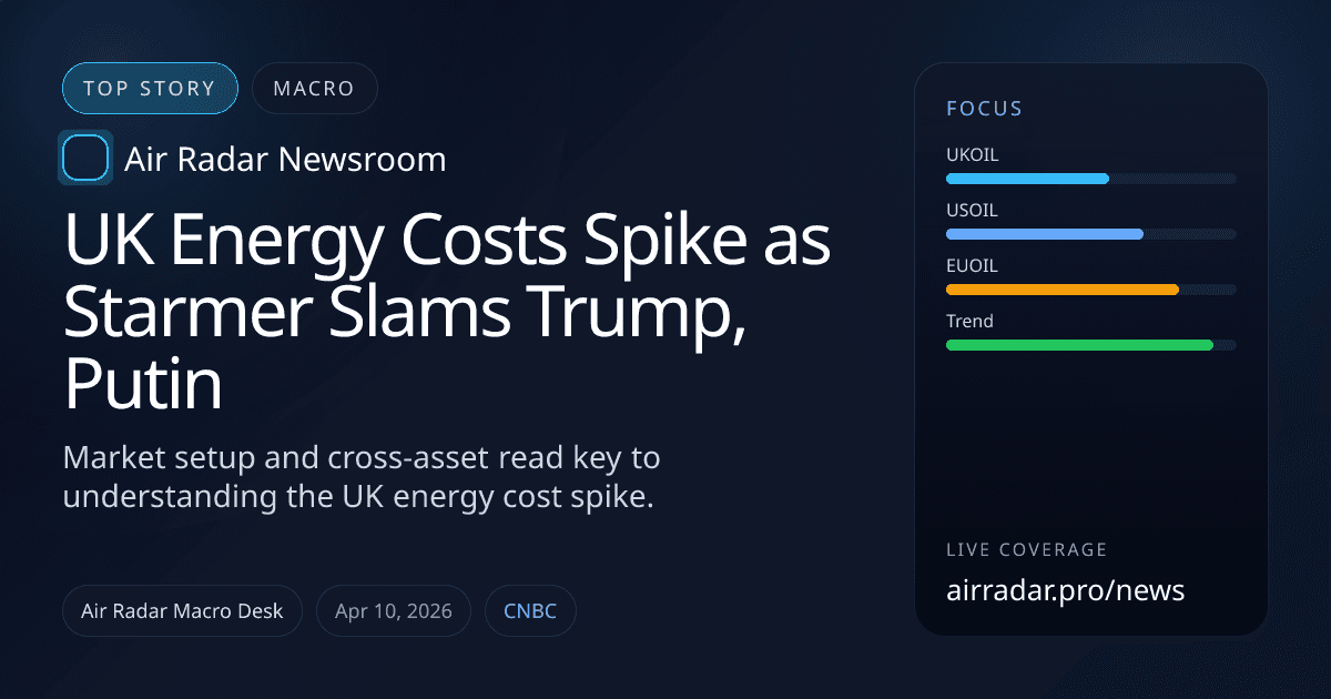 UK Energy Costs Spike as Starmer Slams Trump, Putin