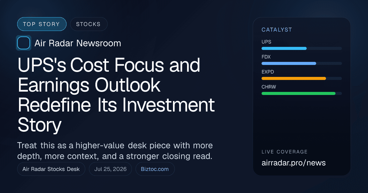 UPS's Cost Focus and Earnings Outlook Redefine Its Investment Story