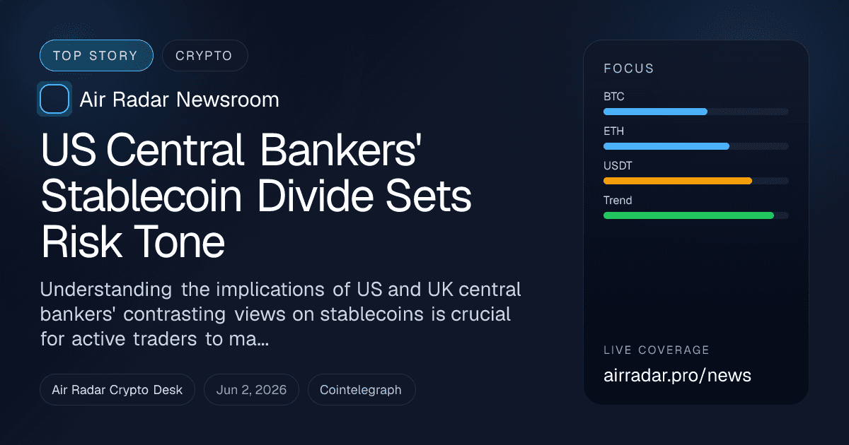 US Central Bankers' Stablecoin Divide Sets Risk Tone