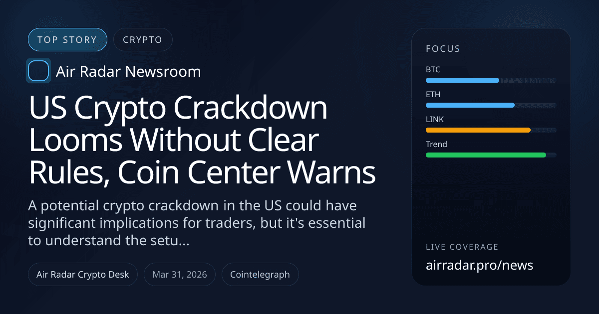 US Crypto Crackdown Looms Without Clear Rules, Coin Center Warns