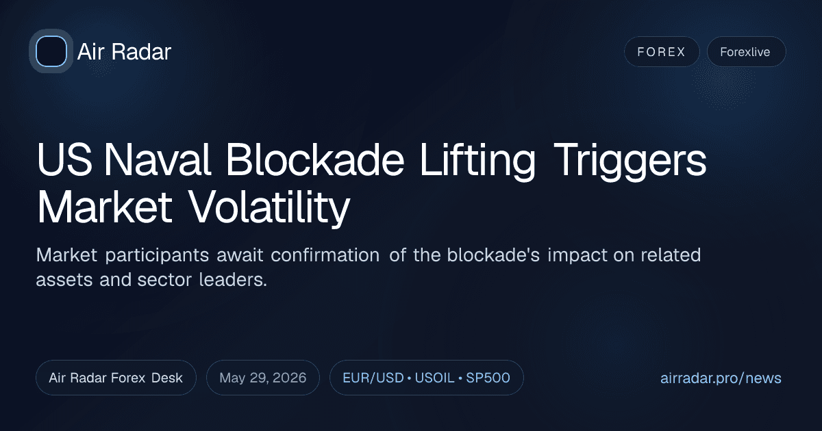 US Naval Blockade Lifting Triggers Market Volatility
