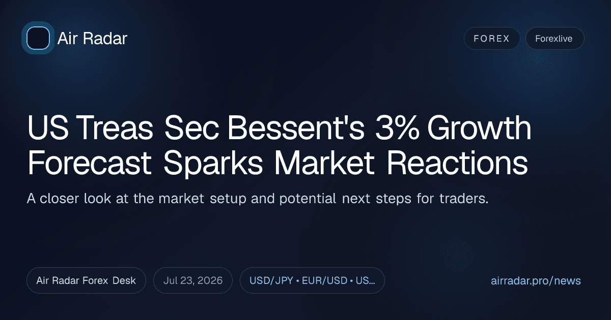 US Treas Sec Bessent's 3% Growth Forecast Sparks Market Reactions