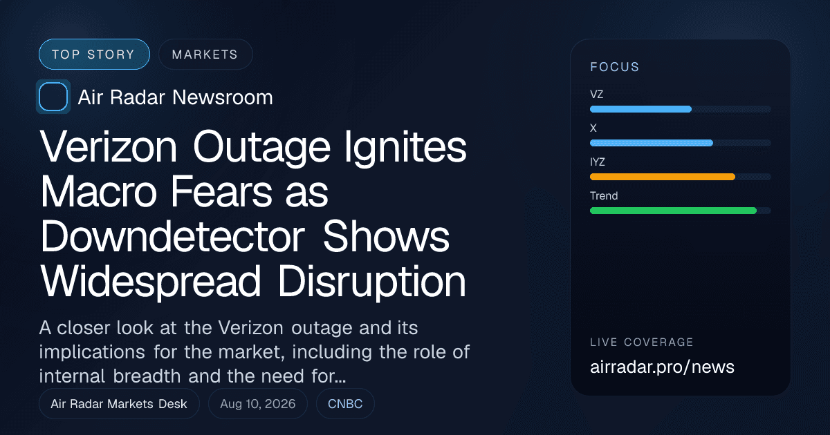 Verizon Outage Ignites Macro Fears as Downdetector Shows Widespread Disruption