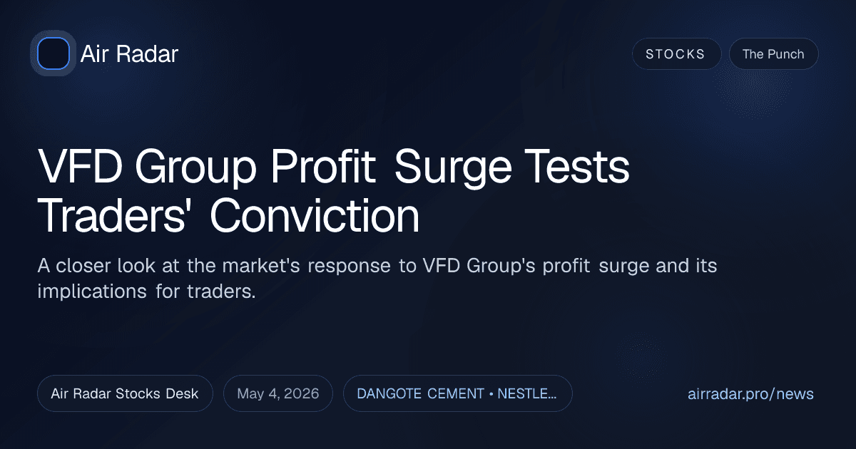 VFD Group Profit Surge Tests Traders' Conviction