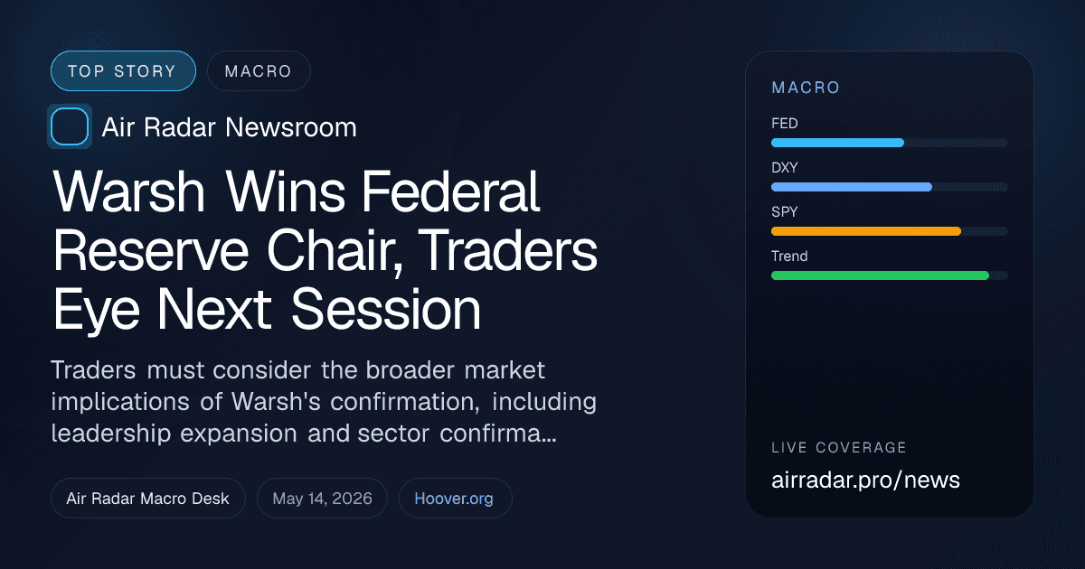 Warsh Wins Federal Reserve Chair, Traders Eye Next Session
