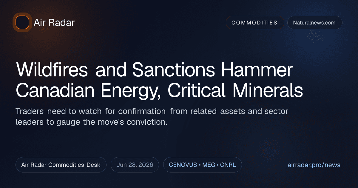 Wildfires and Sanctions Hammer Canadian Energy, Critical Minerals