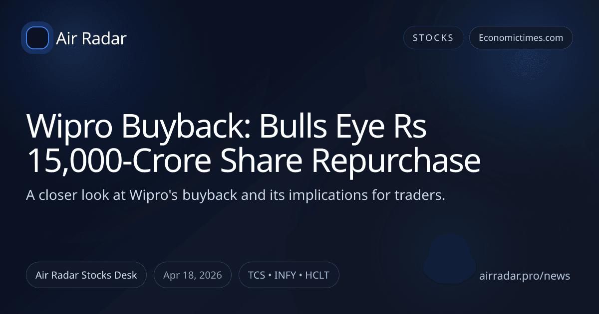 Wipro Buyback: Bulls Eye Rs 15,000-Crore Share Repurchase