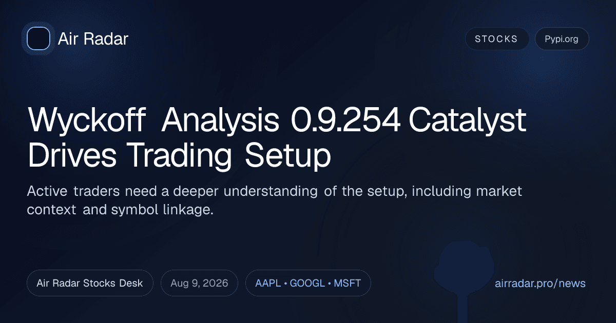 Wyckoff Analysis 0.9.254 Catalyst Drives Trading Setup