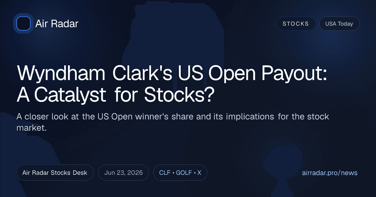 Wyndham Clark's US Open Payout: A Catalyst for Stocks?